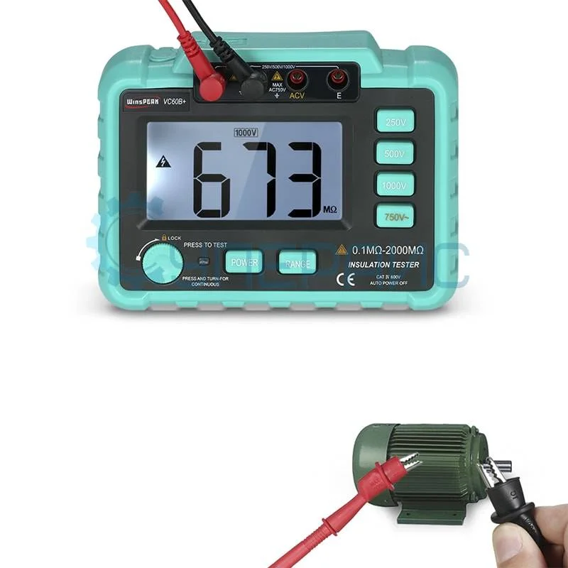 Цифровой измеритель сопротивления изоляции WinsPeak VC60B+ фото 10