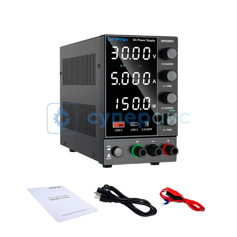 Цифровой регулируемый источник питания Wanptek DPS305U (30В, 5А) фото 3