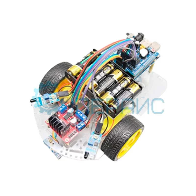 Робототехнический набор для сборки робота RoboCar-3 Bluetooth с контроллером, совместимым со средой Arduino фото 3