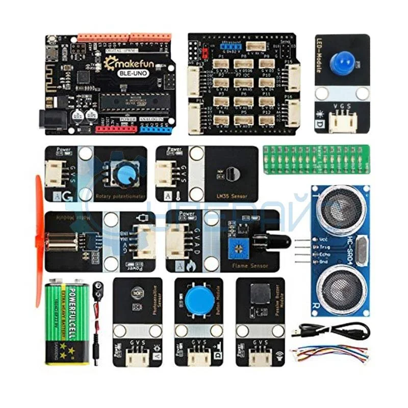 Стартовый набор датчиков Keywish Emakefun PH2.0 с контроллером, совместимым со средой Arduino фото 1