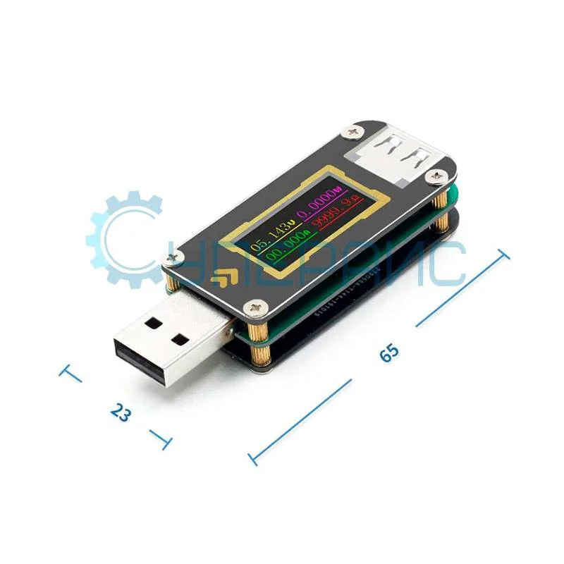 Цифровой USB тестер тока FNIRSI FNB28 фото 7