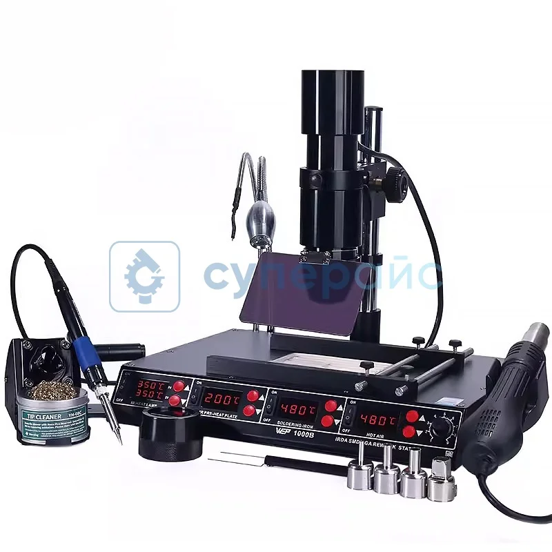 Инфракрасная контактная паяльная станция WEP-1000B фото 1