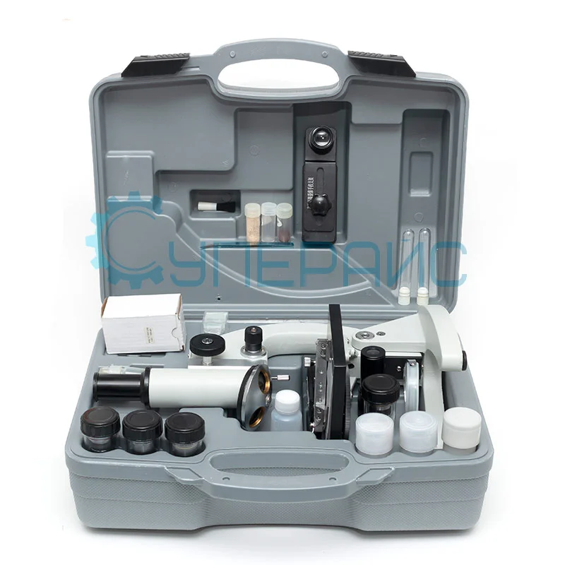 Школьный монокулярный микроскоп Supereyes MyLab M17 с расширенным набором для опытов и 50 микропрепаратами фото 27