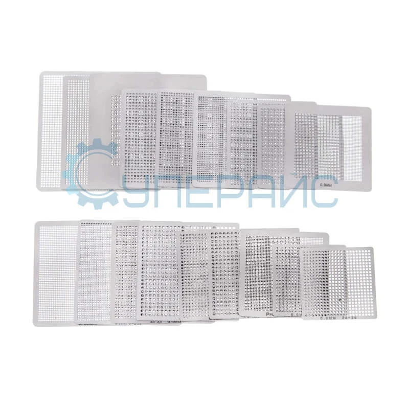Набор BGA трафаретов для реболлинга 18 шт. фото 2