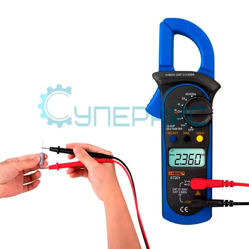 Цифровые клещи (амперметр) переменного тока ANENG ST201 фото 1