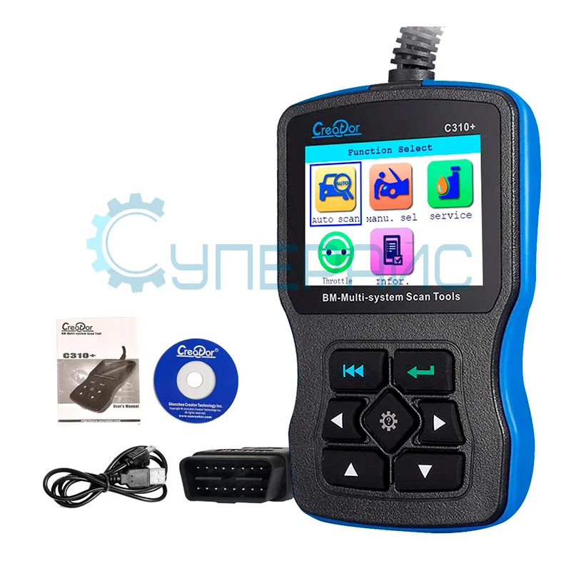 Считыватель кодов неисправностей автомобиля Creator C310+ фото 4