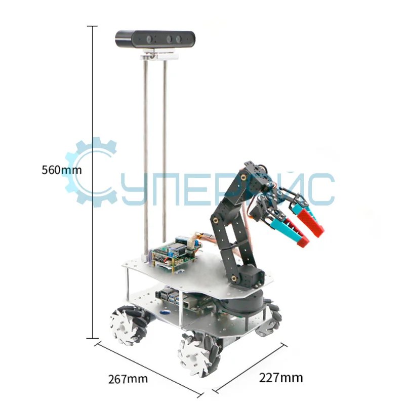Роботизированная рука WHEELTEC R500A с гибким механическим когтем фото 2