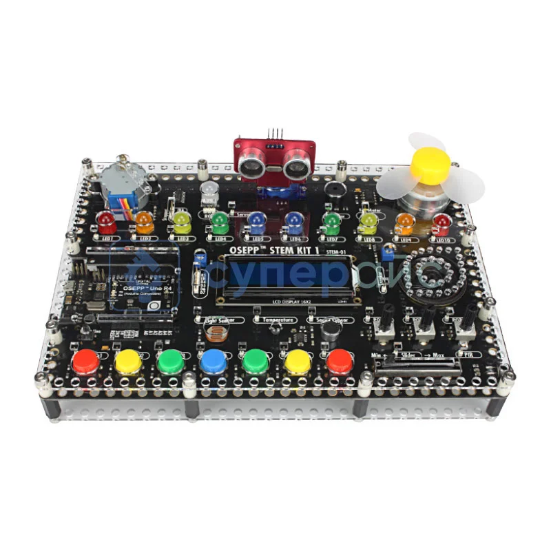 Учебная плата OSEPP STEM KIT 1 совместимая со средой Arduino фото 1