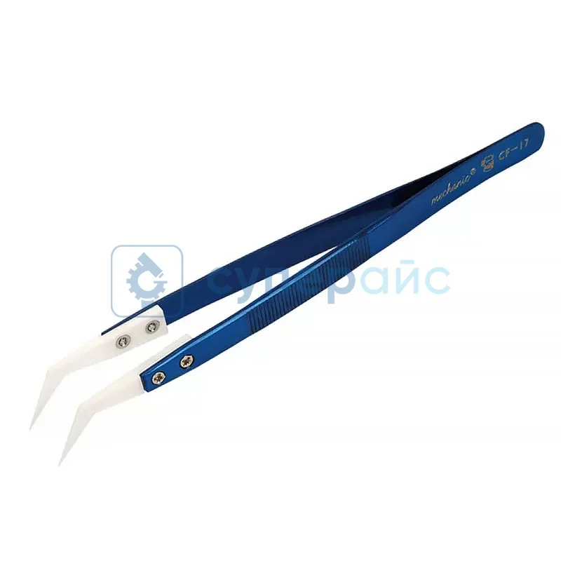 Пинцет с керамическими наконечниками MECHANIC CF-17 фото 1