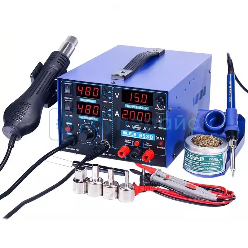 Станция для пайки WEP 853D USB 2A фото 1