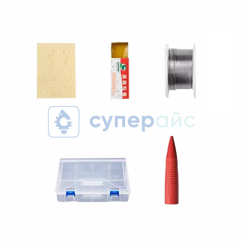 Паяльник Delixi 60w с набором аксессуаров фото 1