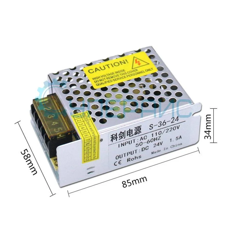 Источник питания Kejian S-36-24 (24В,1.5А) фото 1