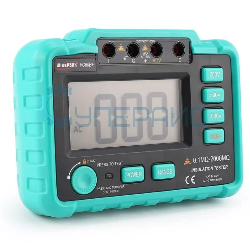 Цифровой измеритель сопротивления изоляции WinsPeak VC60B+ фото 1