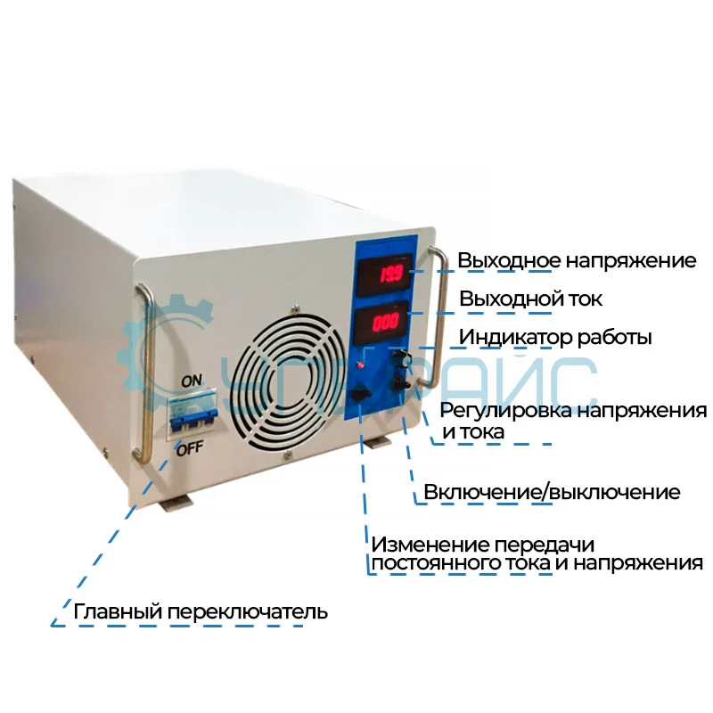 Высоковольтный источник питания постоянного тока Yibenyuan YBN400-10 (400В, 10А) фото 3