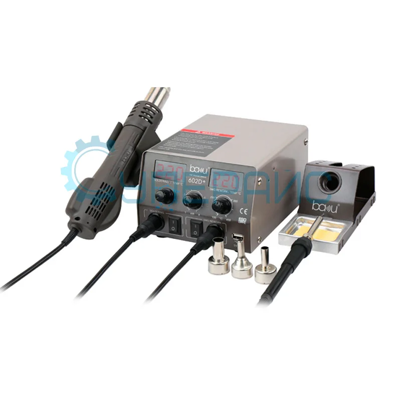 Паяльная станция Baku BA-602D+ 2 в 1 с паяльником, 750 Вт фото 5