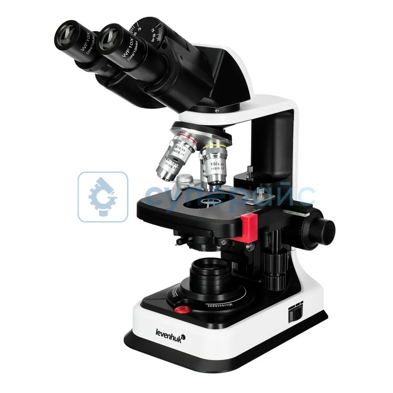 Биологический бинокулярный микроскоп Levenhuk 450B фото 1