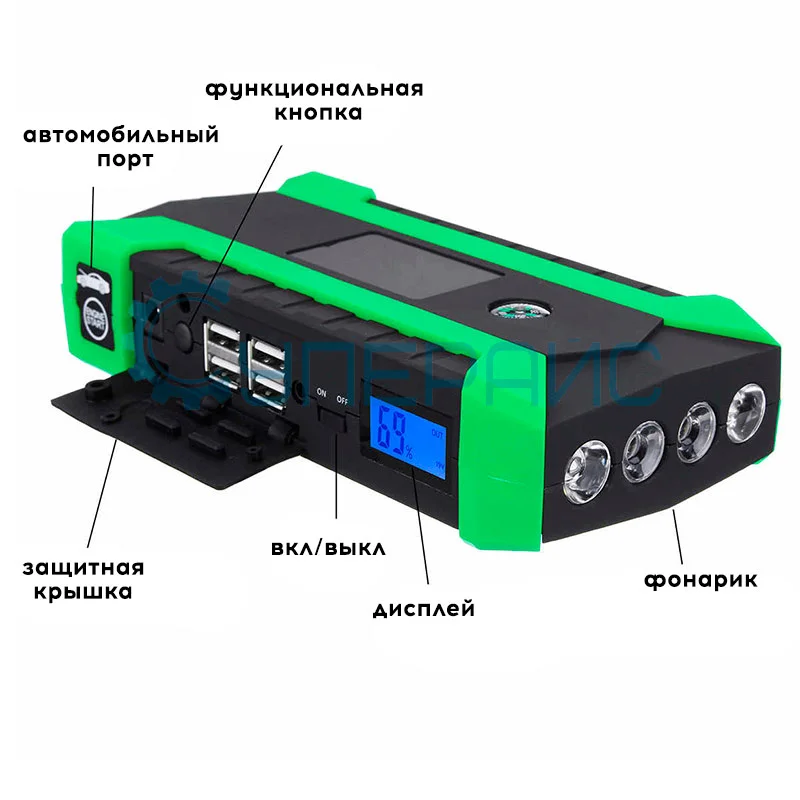 Автомобильное пусковое устройство HIGH POWER JX29 (12 В/1000 А) фото 3