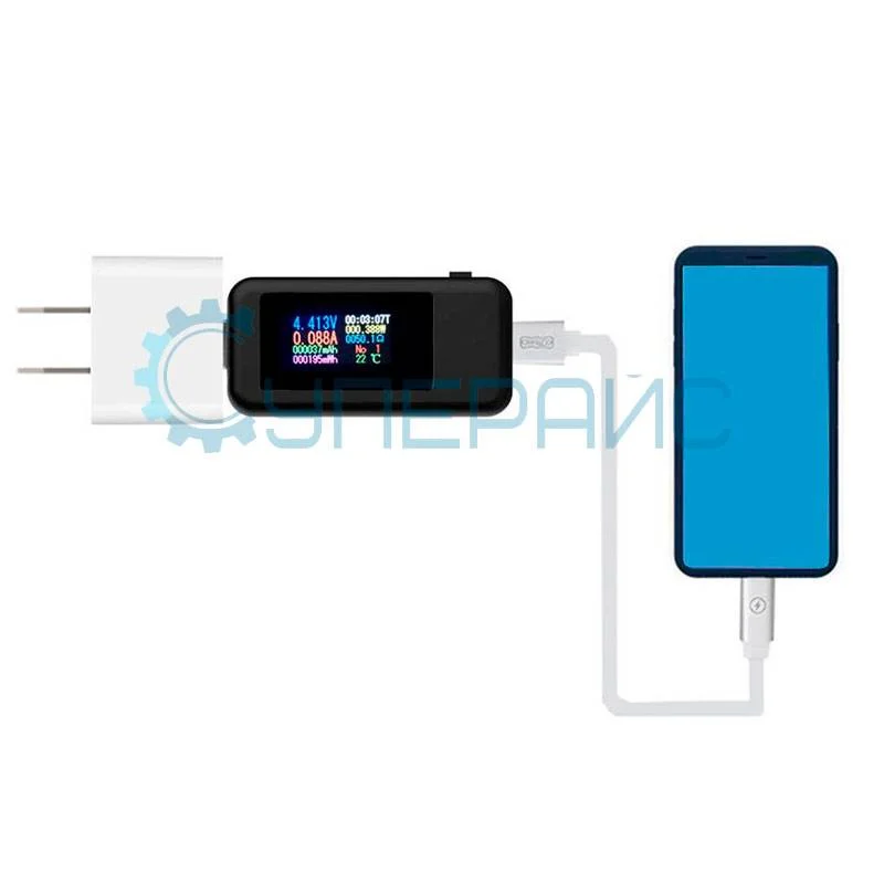 Вольтамперметр USB Juwei Аtorch U96 в черном корпусе фото 2