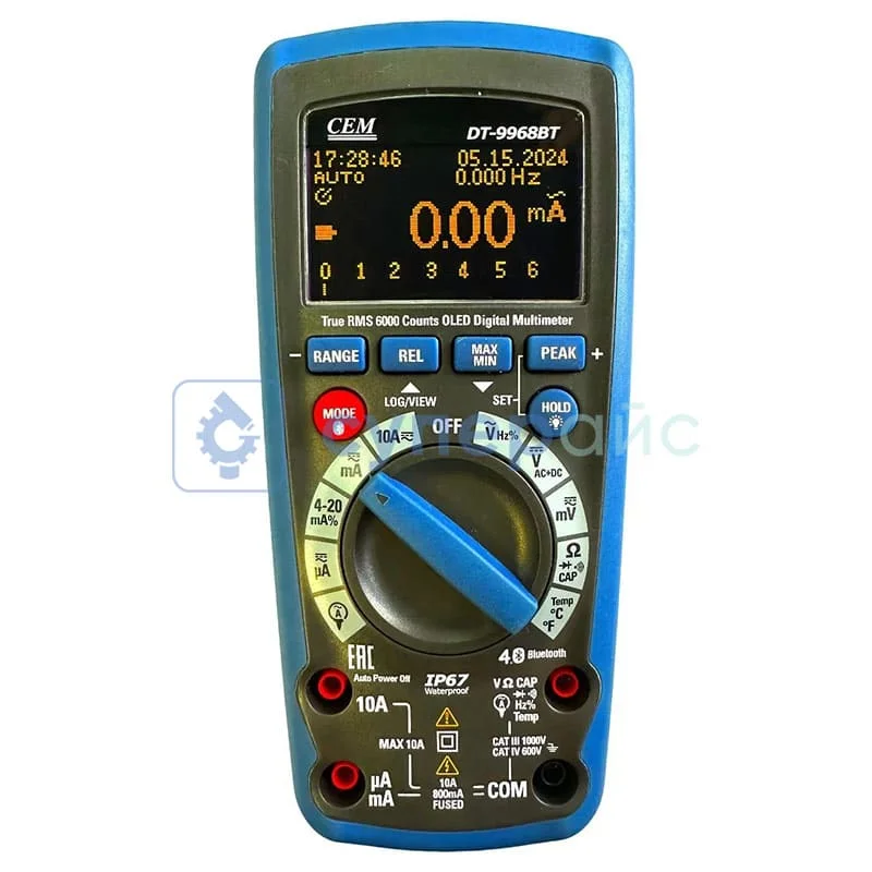 Профессиональный мультиметр CEM DT-9968BT фото 1