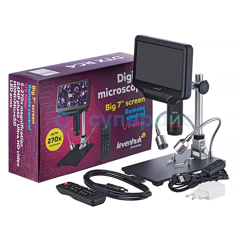 Микроскоп с дистанционным управлением Levenhuk DTX RC4 фото 4