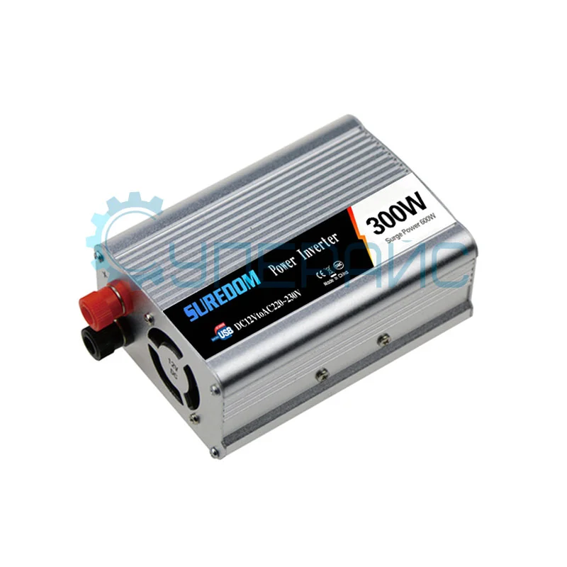 Автопреобразователь напряжения SUREDOM YSCZ-300W, 12В-220В, 300 Вт фото 3