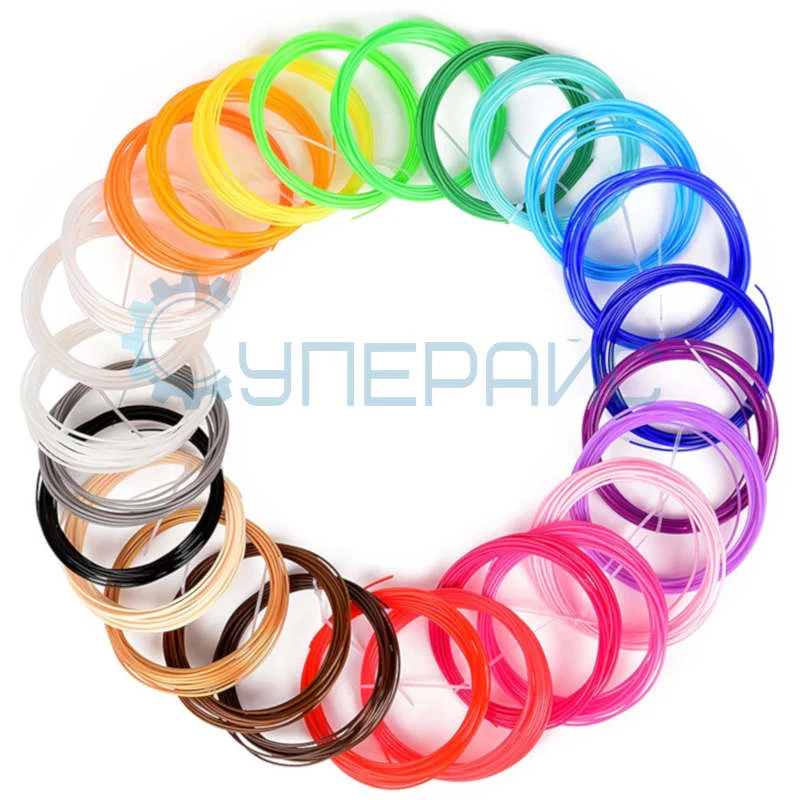 3D ручка Qiwer 703D с аккумулятором и 130 метрами пластика фото 2