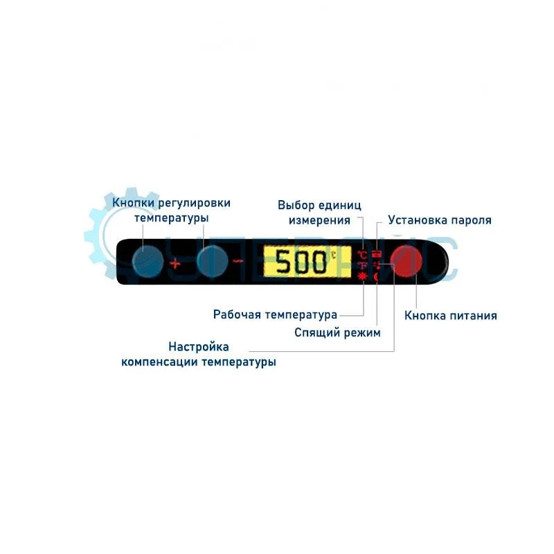 Паяльник CXG D60W с регулировкой температуры, 60 Вт фото 4