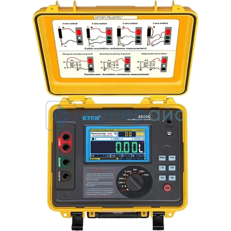 Анализатор сопротивления изоляции ETCR ETCR3520C фото 1