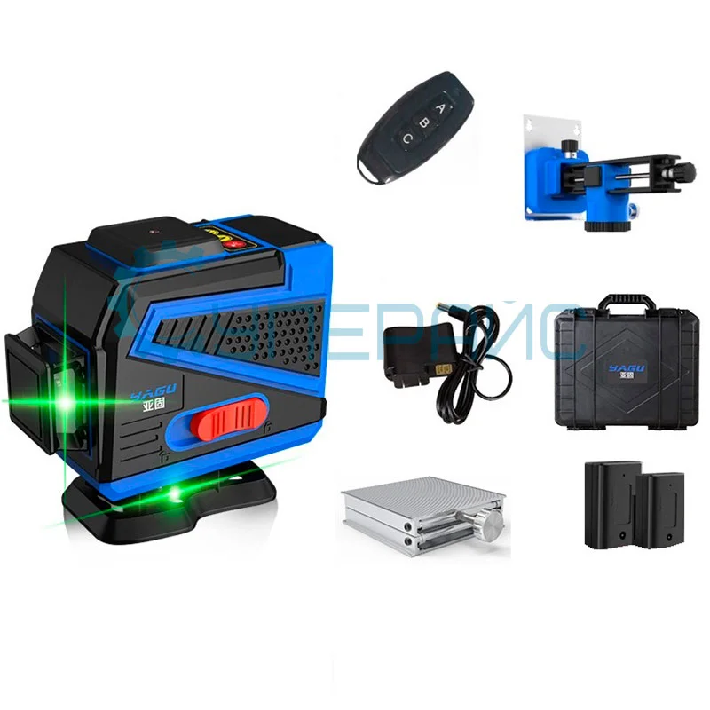 Нивелир YAGU YGDSSPY (8 лучей) синий лазер фото 9