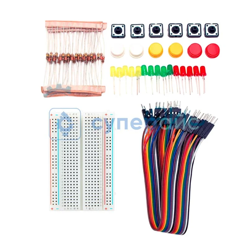 Стартовый набор Starter Kit Basic с контроллером UNO R3, совместимым со средой Arduino, и 4 уроками в среде Scratch фото 2