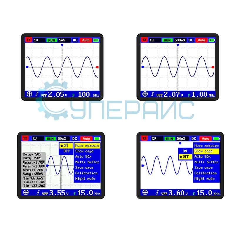 Компактный осциллограф FNIRSI 2031H (1 канал, 30 МГц) фото 7