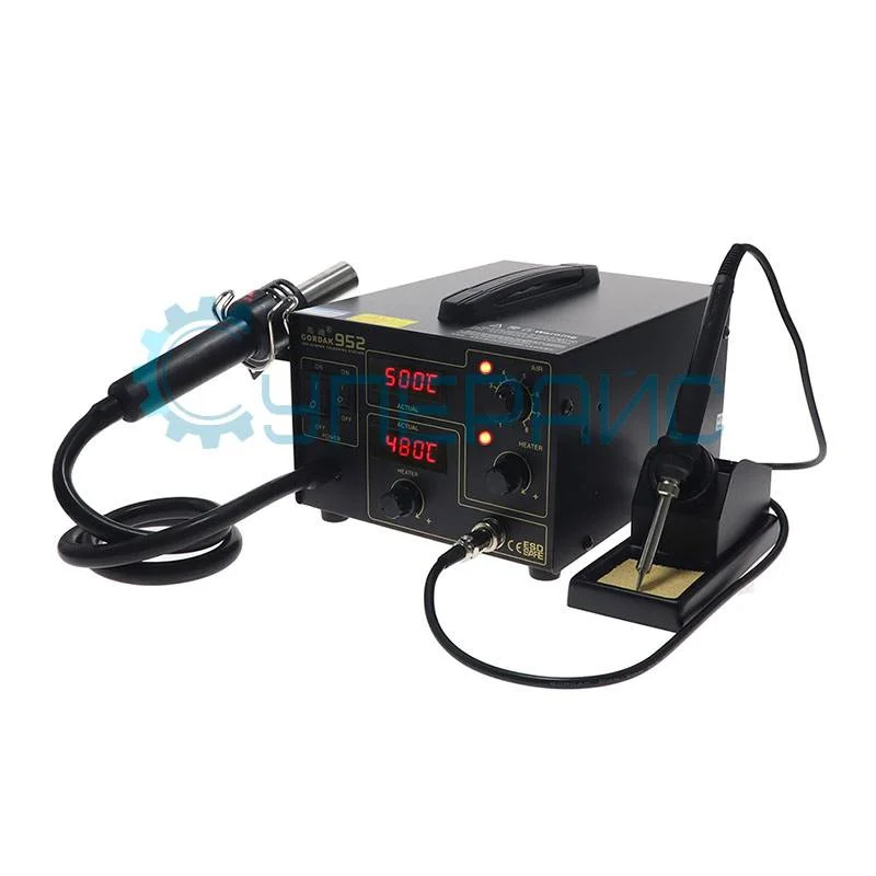Цифровая термовоздушная паяльная станция GORDAK 952 фото 2