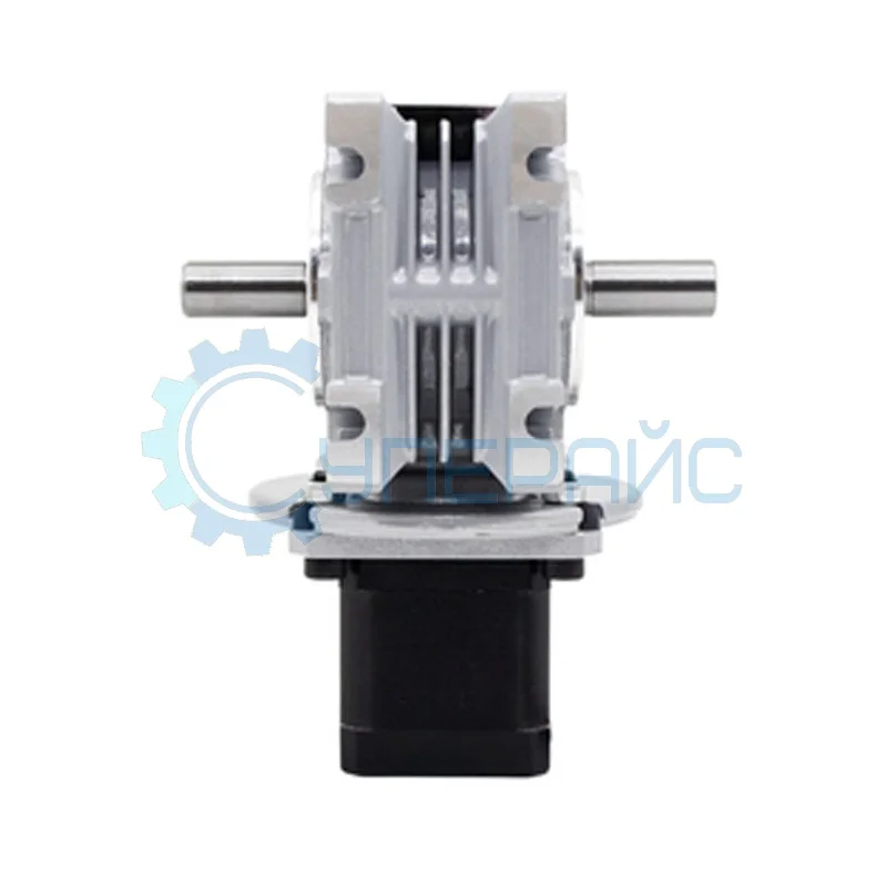 Шаговый двигатель с червячным редуктором UMot 42HSC6403 (1:60) с двухсторонним валом фото 1