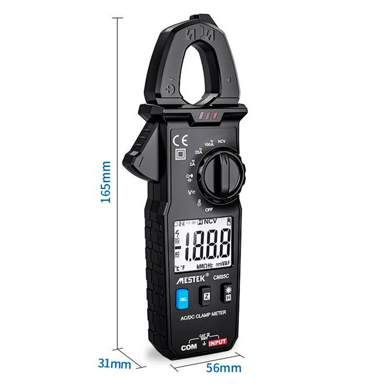 Токоизмерительные клещи переменного и постоянного тока Mestek CM85C фото 2