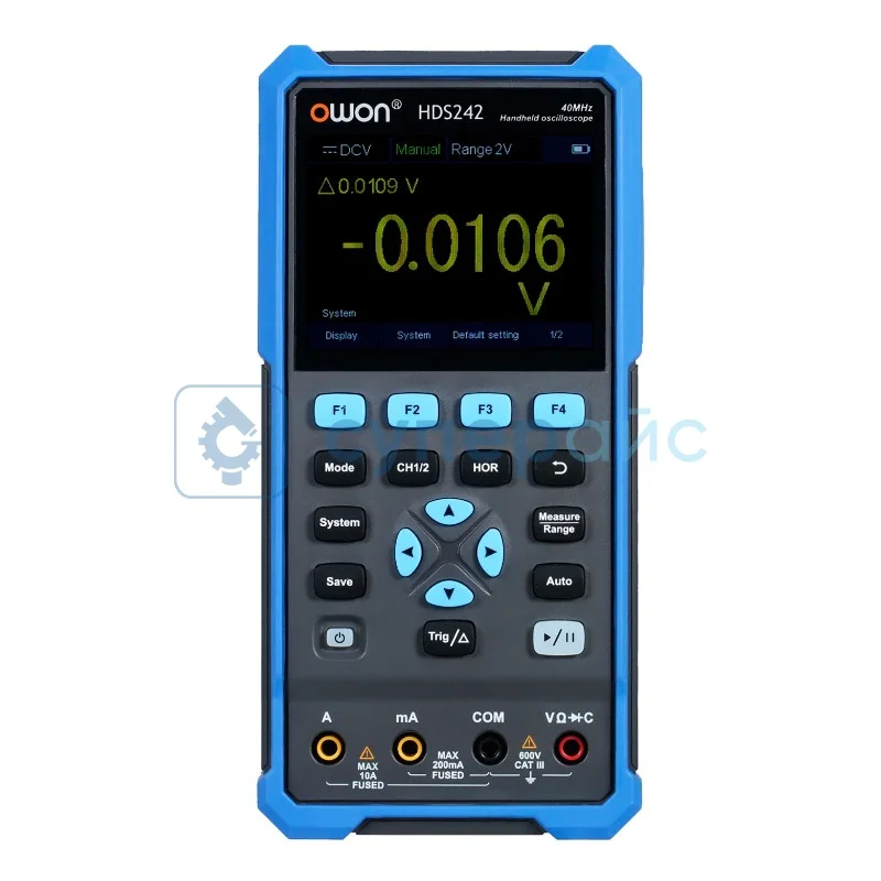 Портативный осциллограф OWON HDS242 2 в 1 (2 канала, 40 МГц) фото 1