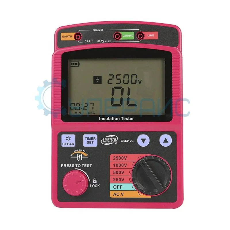 Мегаомметр Benetech GM3123 фото 2