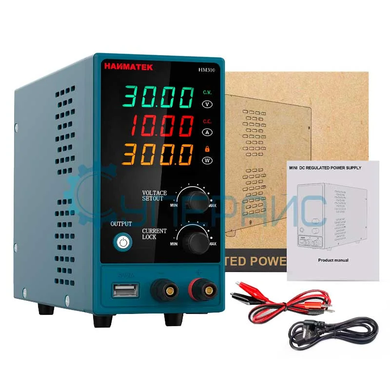 Блок питания постоянного тока HANMATEK HM3010 (30 В, 10 А) фото 2