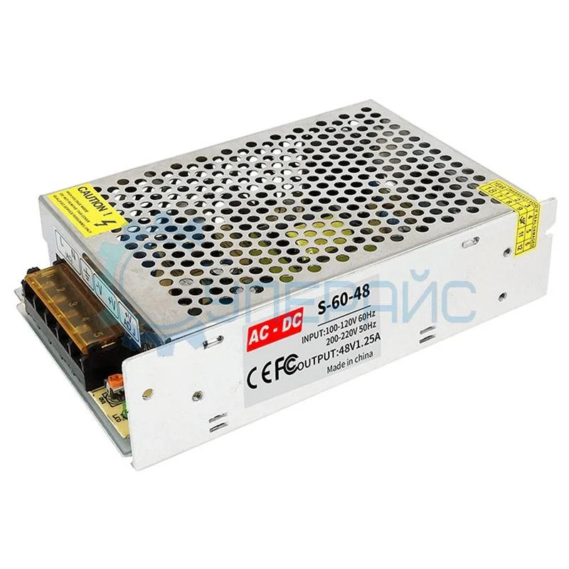 Блок питания S-60-48 (48В, 1.25А) фото 1