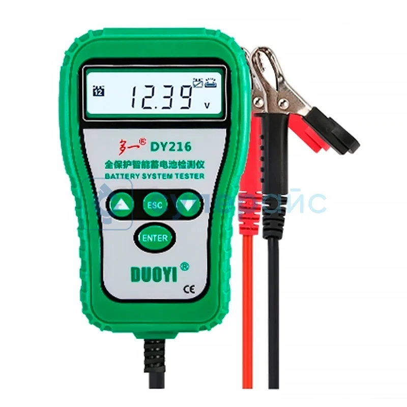 Анализатор автомобильных аккумуляторных батарей DUOYI DY216 фото 1