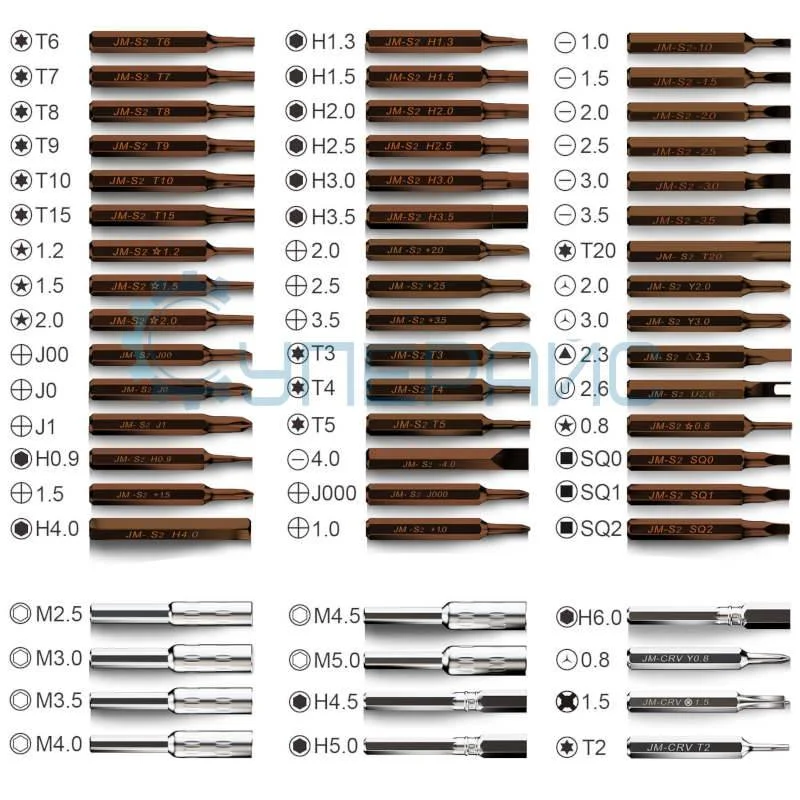 Набор отверток для точных работ JAKEMY JM-8166 61 в 1 фото 8