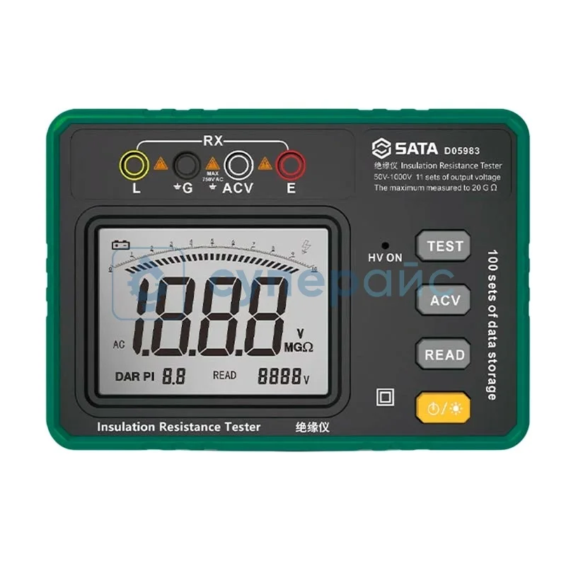 Цифровой измеритель сопротивления SATA D05983 фото 1