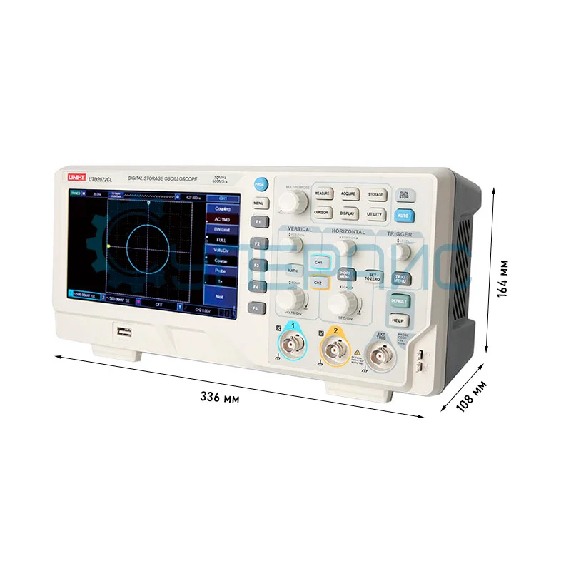 Стационарный осциллограф UNI-T UTD2072CL (2 канала, 70 МГц) фото 2