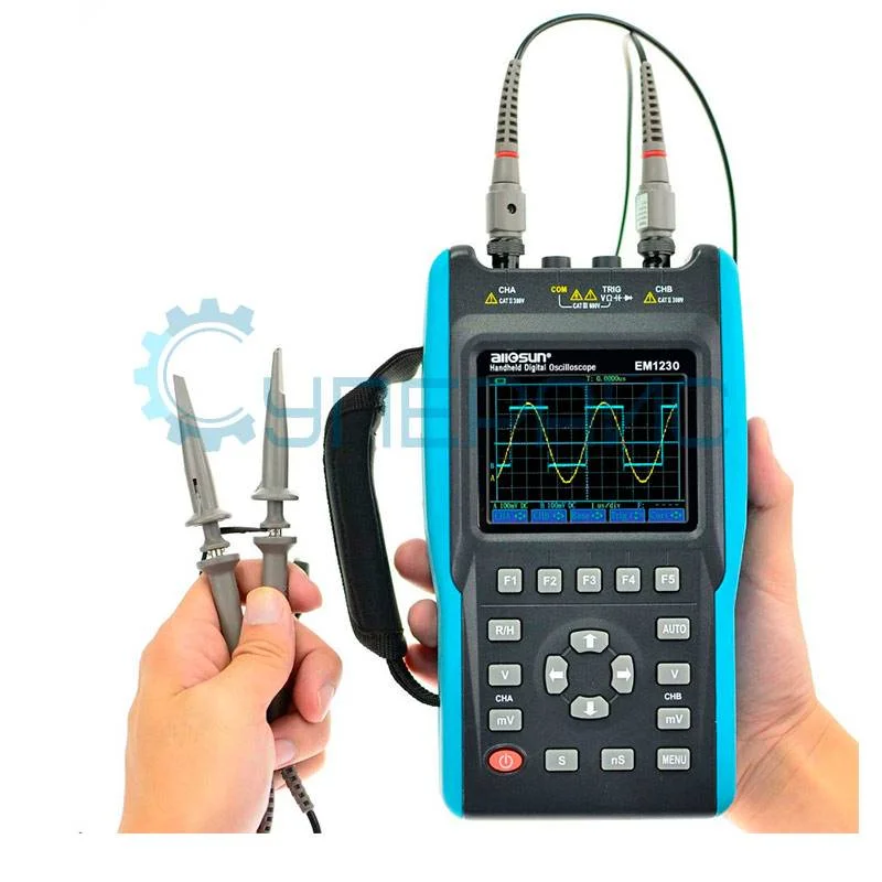 Портативный цифровой осциллограф E-sun Allsun EM1230 (2 канала, 25 МГц) фото 1