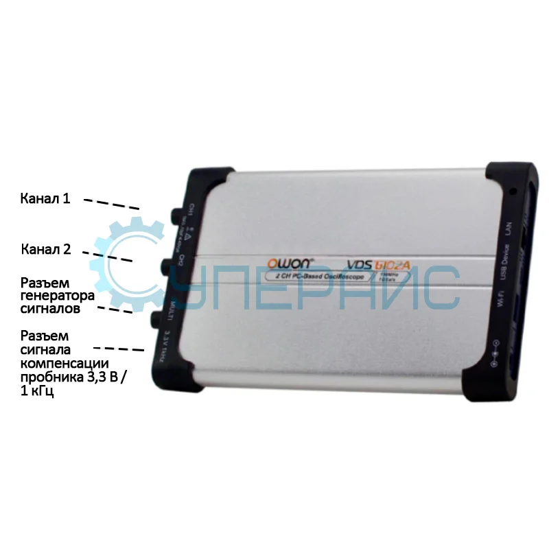 Осциллограф с генератором сигналов OWON VDS6102A фото 2