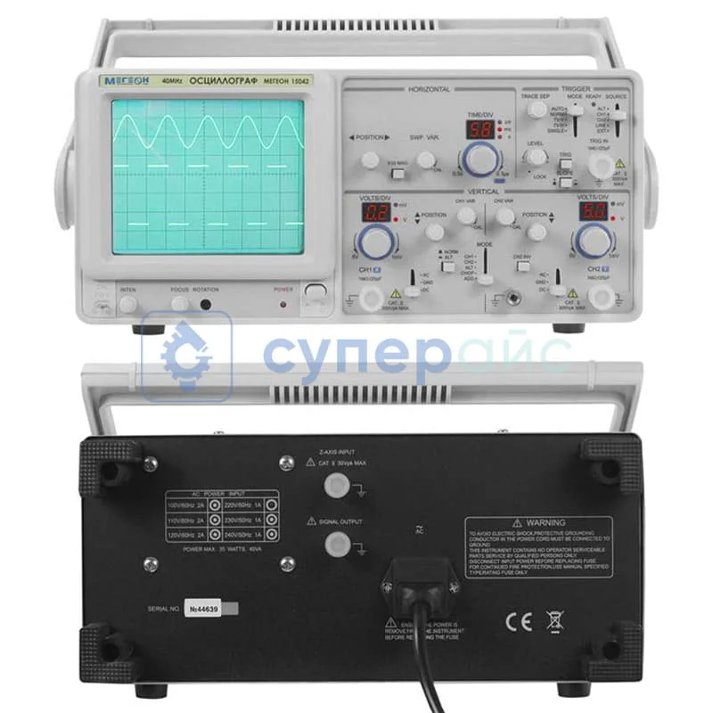 Осциллограф аналоговый двуканальный МЕГЕОН 15042 фото 4