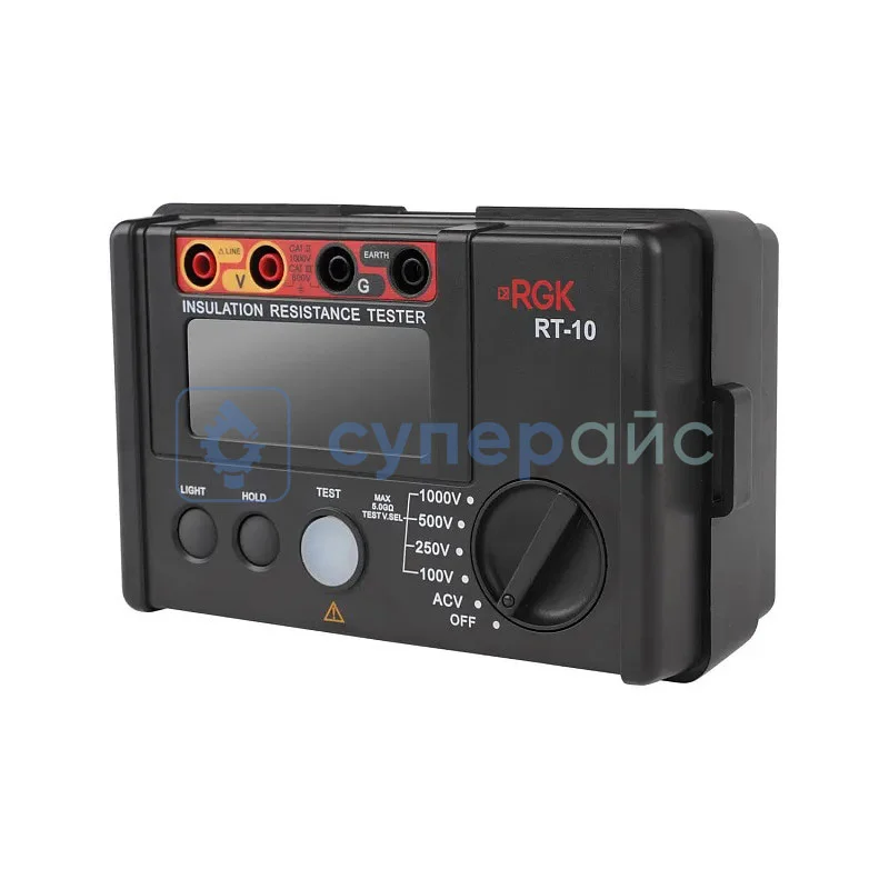 Цифровой мегаомметр RGK RT-10 + поверка фото 2