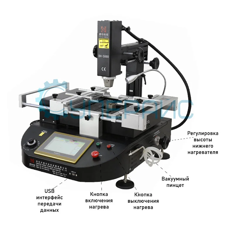 Инфракрасная станция для пайки Dinghua DH-5860 фото 2
