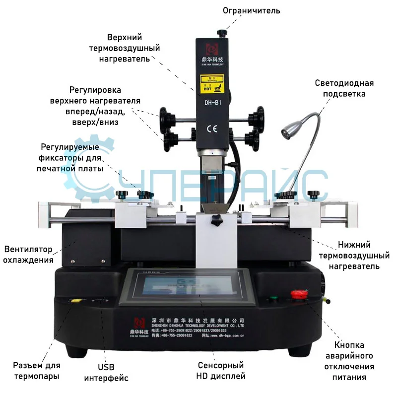 Инфракрасная паяльная станция Dinghua DH-B1 фото 2