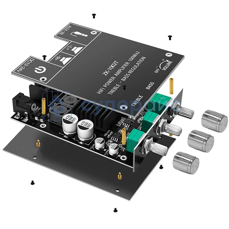 Аудио усилитель мощности SIENWINY ZK-1002T фото 3