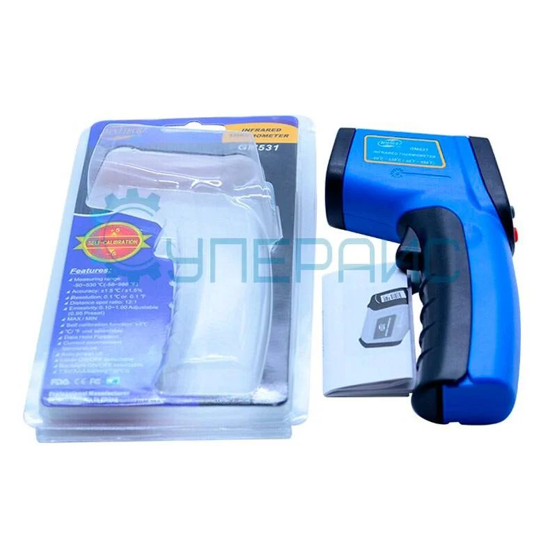Портативный инфракрасный пирометр Benetech GM531 фото 6